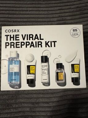 COSRX The Viral Preppair Kit - White & Black Packaging with Yellow Accents